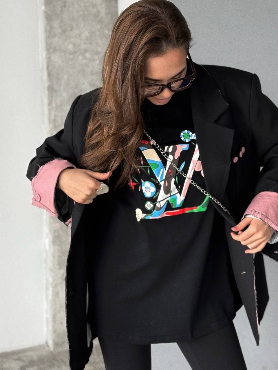 черный пиджак женский,пиджак оверсайз женский,жакет женский оверсайз,образ с пиджаком,образ с пиджаком оверсайз