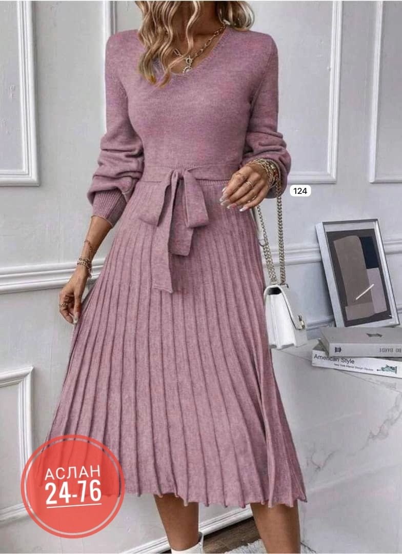 платье из ангоры,женское платье теплое,платье трикотажная,женский платье,платье женское плиссированное