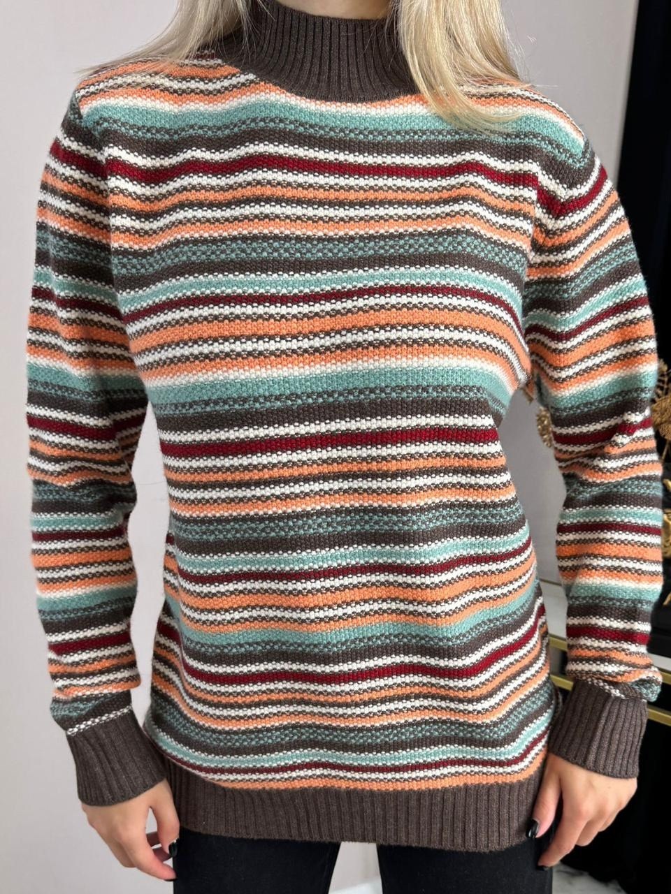 джемпер вязаный в полоску,свитер джемпер вязаный,свитер в полоску,свитер джемпер,джемпер свитер женский