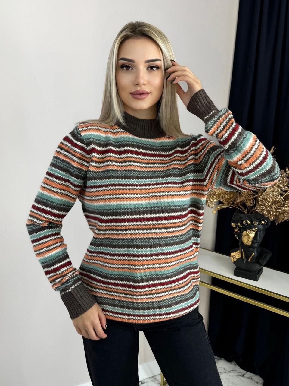 джемпер вязаный в полоску,свитер джемпер вязаный,свитер в полоску,свитер джемпер,джемпер свитер женский
