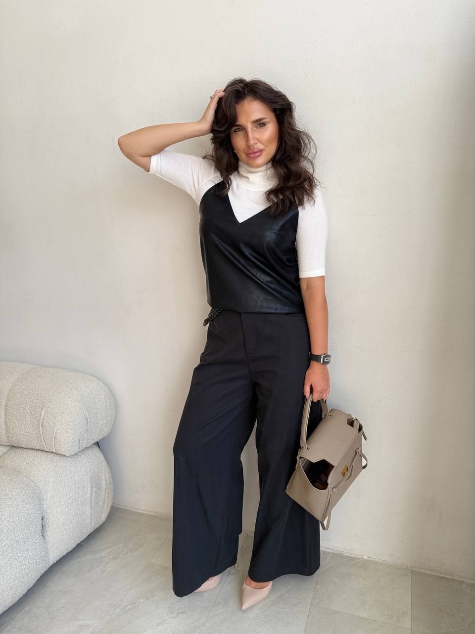 кожаный сарафан,кожаный жилет,черный кожаный сарафан,жилет,женский жилет