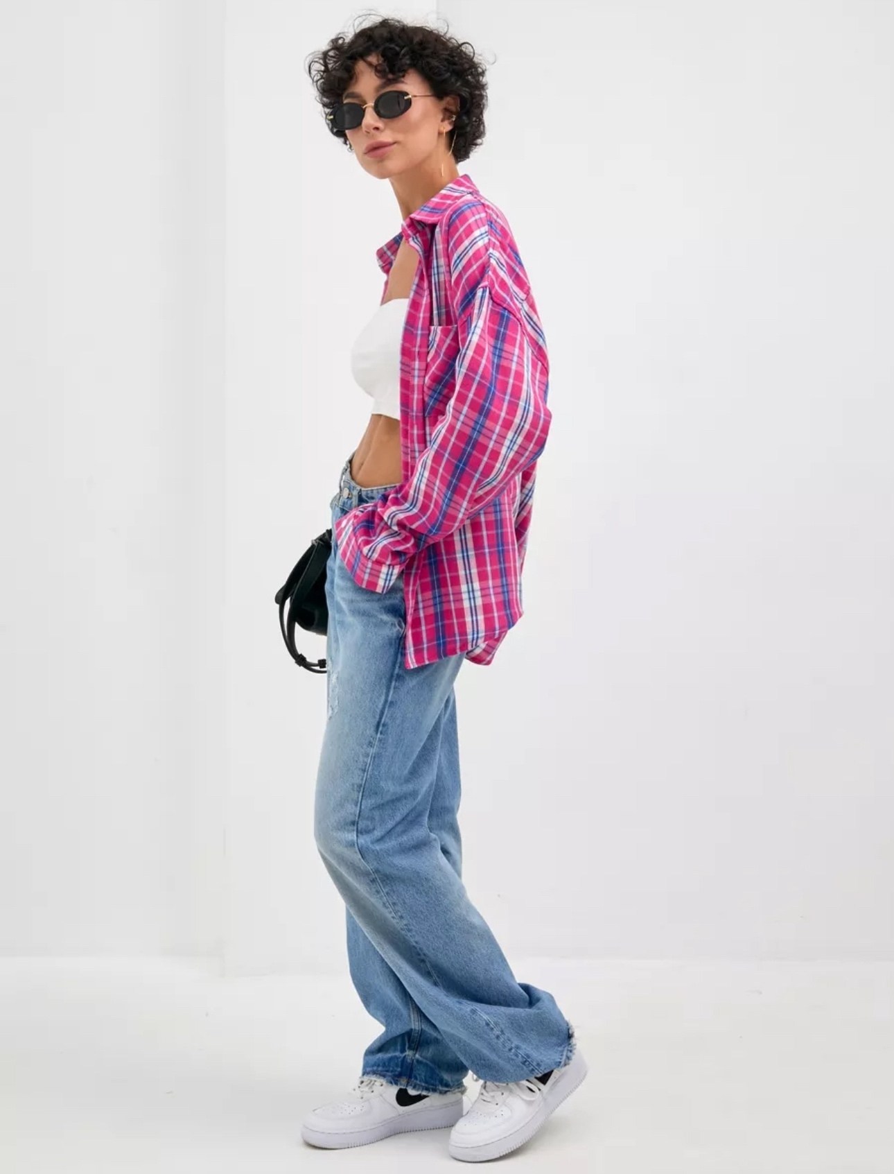 рубашка в клетку женская,рубашка в клетку оверсайз женская,рубашка женская,стильная женская рубашка,рубашка клетчатая