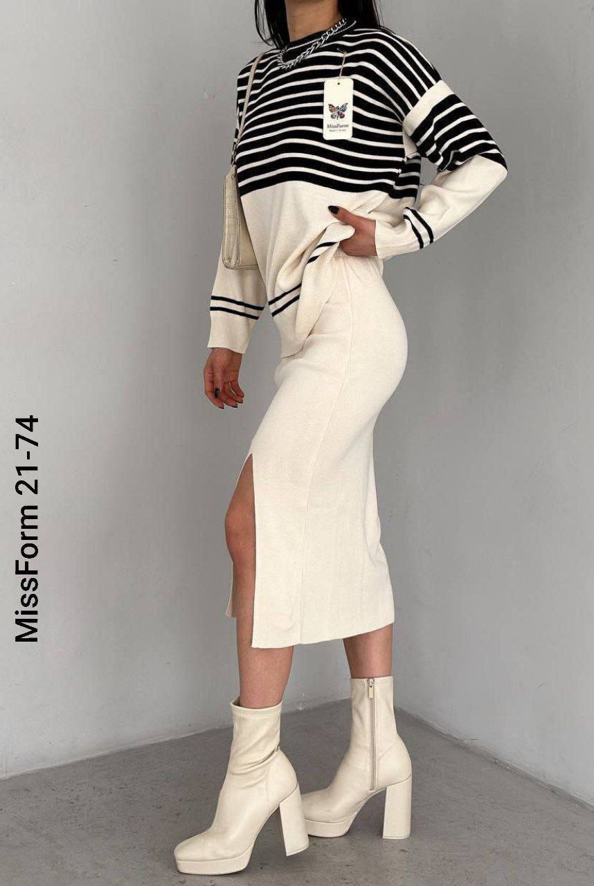 юбка с кофтой,костюм с юбкой,женские костюмы с юбкой,женский вязаный костюм с юбкой,костюм с юбкой в полоску