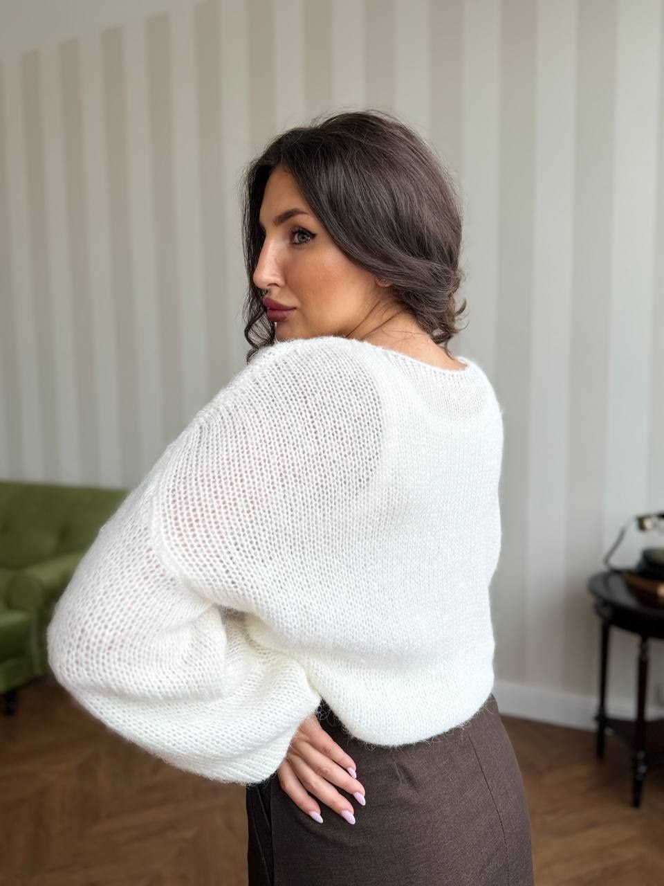 белый свитер оверсайз,cвитер вязаный оверсайз,вязаные свитера,джемпер,вязаный женский свитер