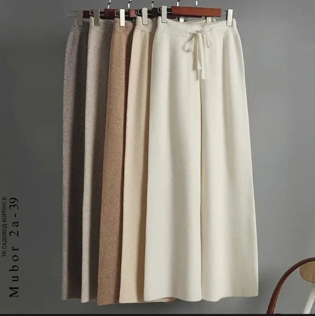 женские широкие брюки,трикотажные брюки,женские кашемировые брюки с широкими штанинами,женские кашемировые широкие брюки с высокой,теплые трикотажные брюки