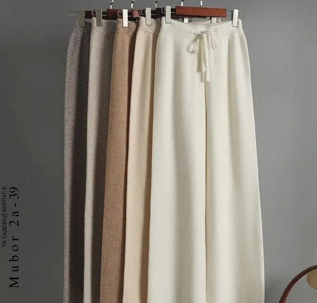 женские широкие брюки,трикотажные брюки,женские кашемировые брюки с широкими штанинами,женские кашемировые широкие брюки с высокой,теплые трикотажные брюки