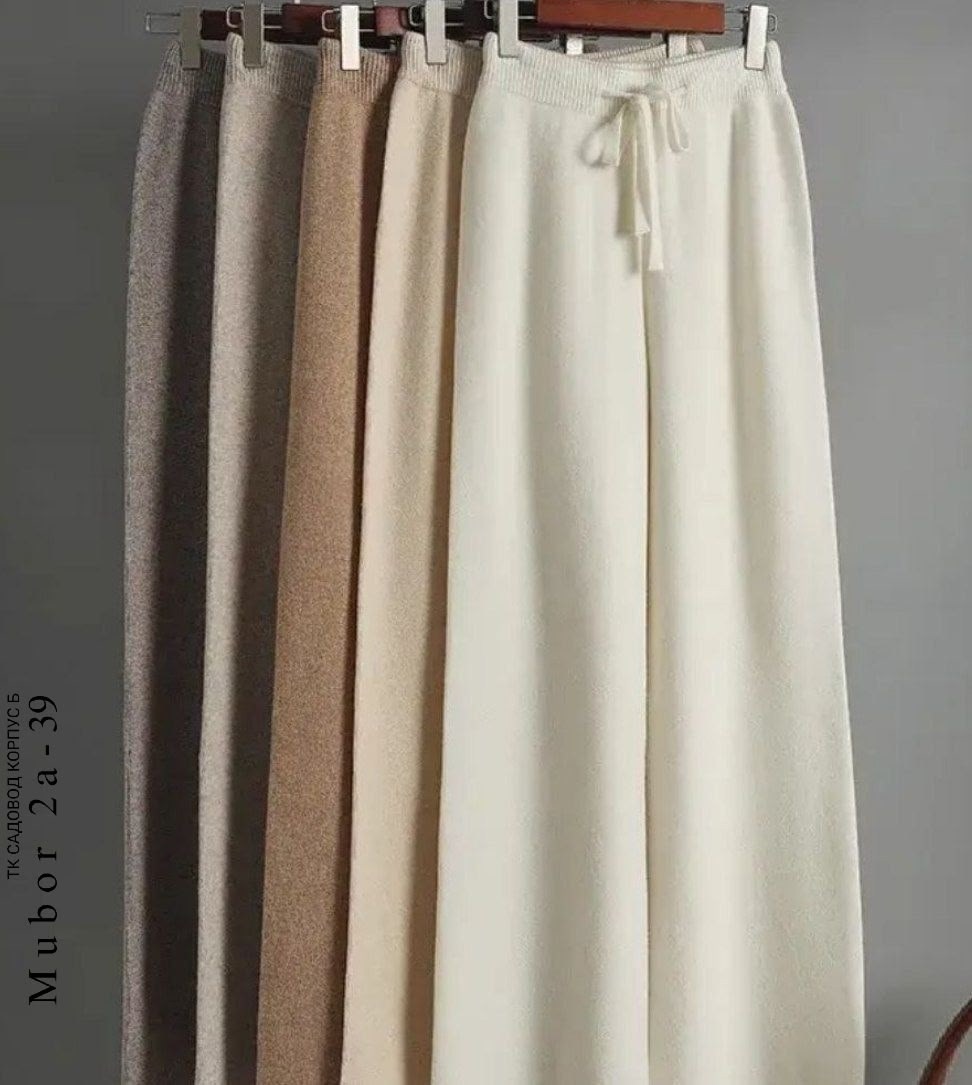 женские широкие брюки,трикотажные брюки,женские кашемировые брюки с широкими штанинами,женские кашемировые широкие брюки с высокой,теплые трикотажные брюки