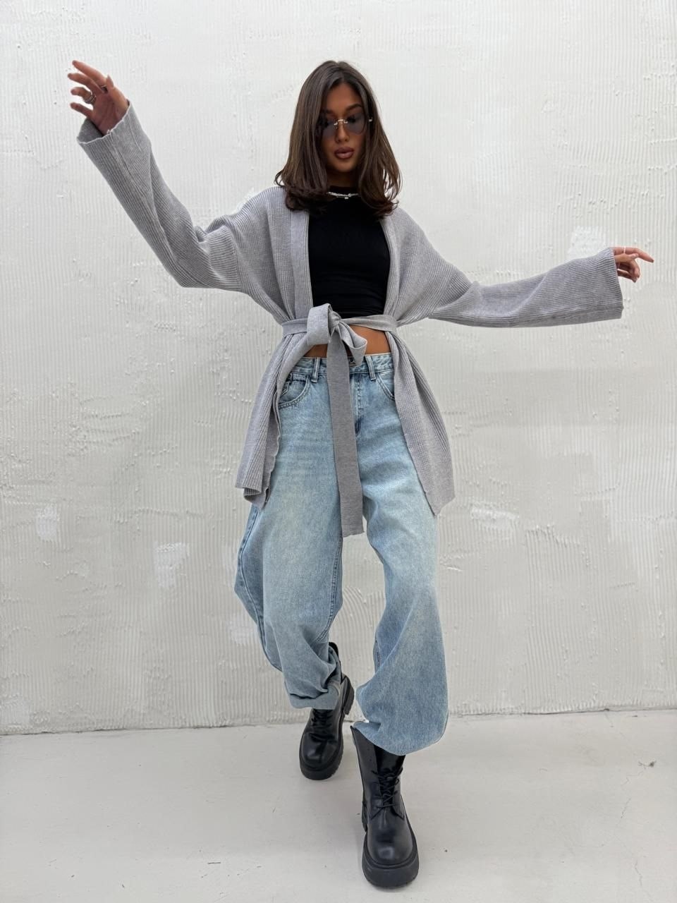 кардиган,объемный кардиган,стильные кардиганы,серый кардиган,кардиган оверсайз