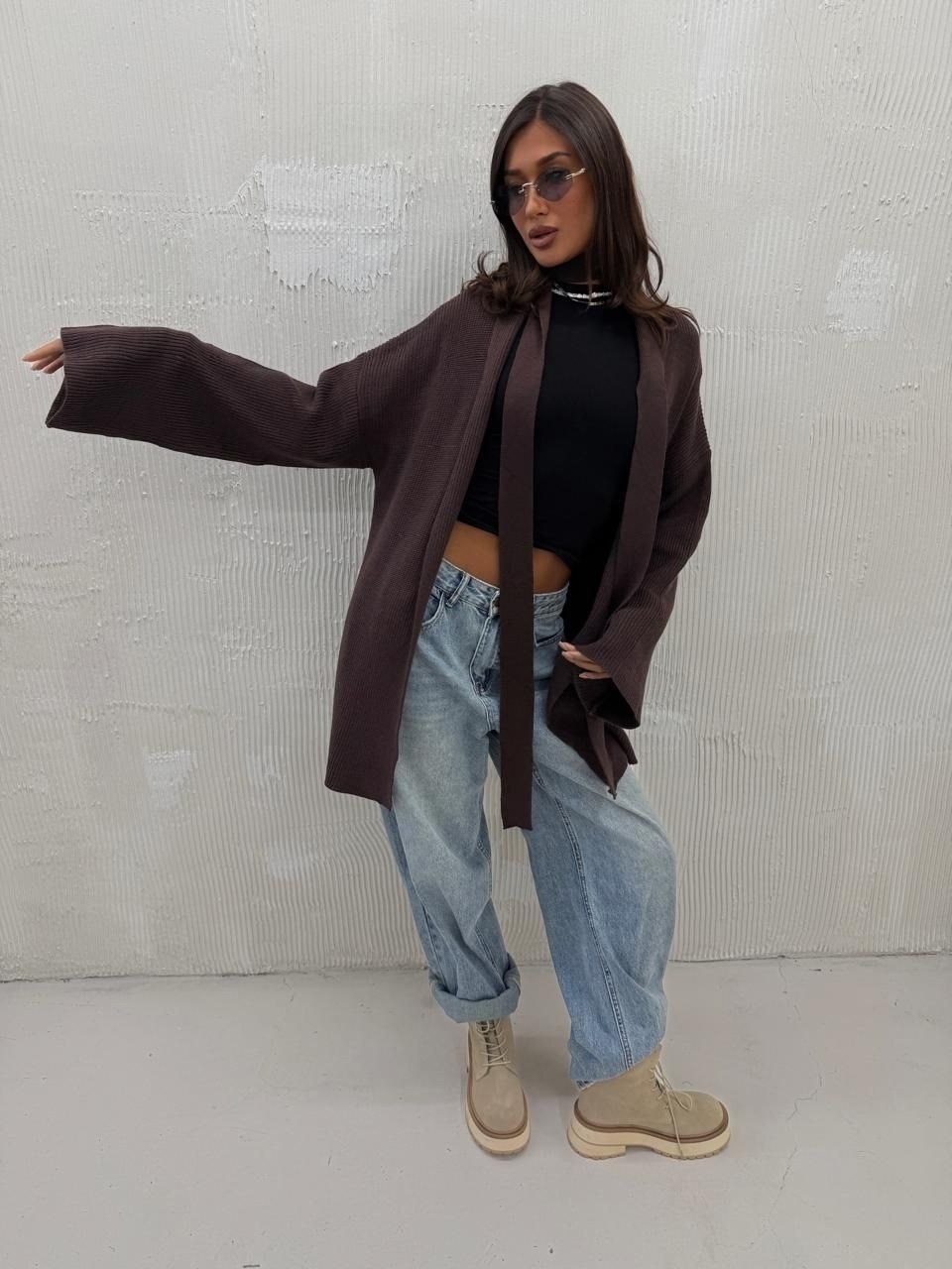 кардиган,объемный кардиган,стильные кардиганы,серый кардиган,кардиган оверсайз