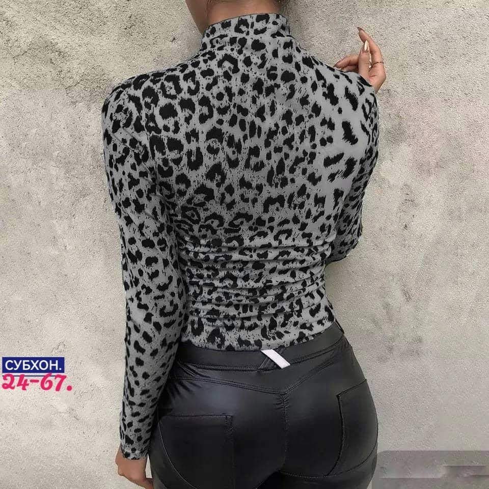 женские кофты,кофта лапша женская,женская блузка с леопардовым принтом,блузка с леопардовым принтом,женская водолазка с леопардовым принтом