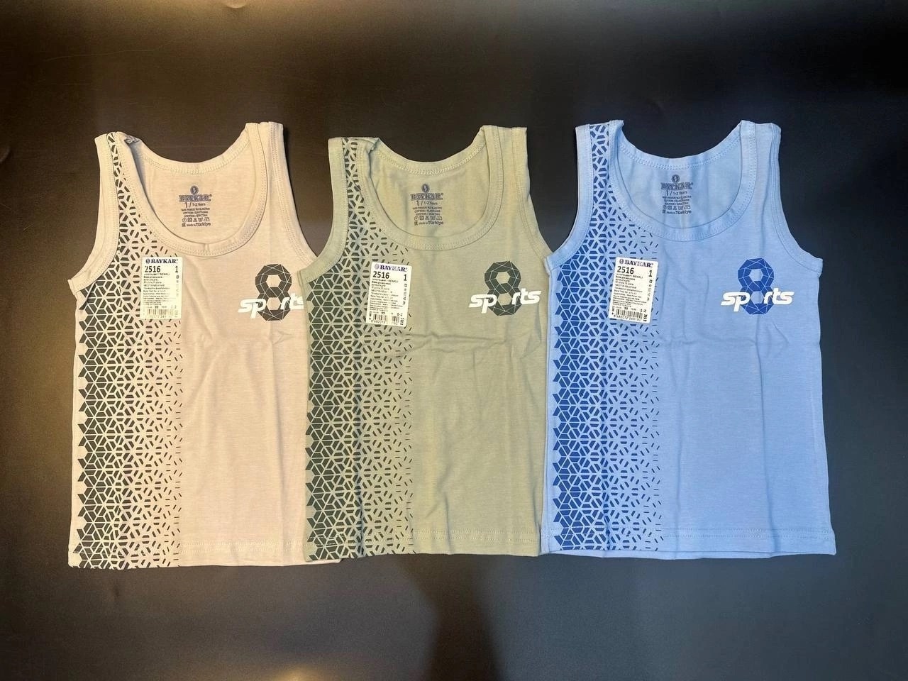 майка baykar для мальчиков,комплект маек baykar,комплект маек baykar для мальчиков,майка для мальчиков байкар 2156,майка baykar