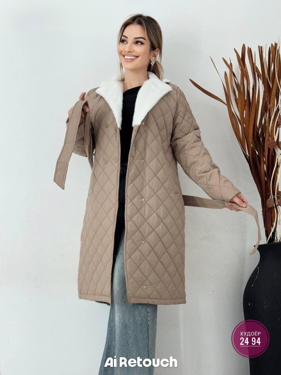 пальто стеганое,стеганое женское пальто,стеганное демисезонное пальто,удлиненная демисезонная куртка,куртка женская
