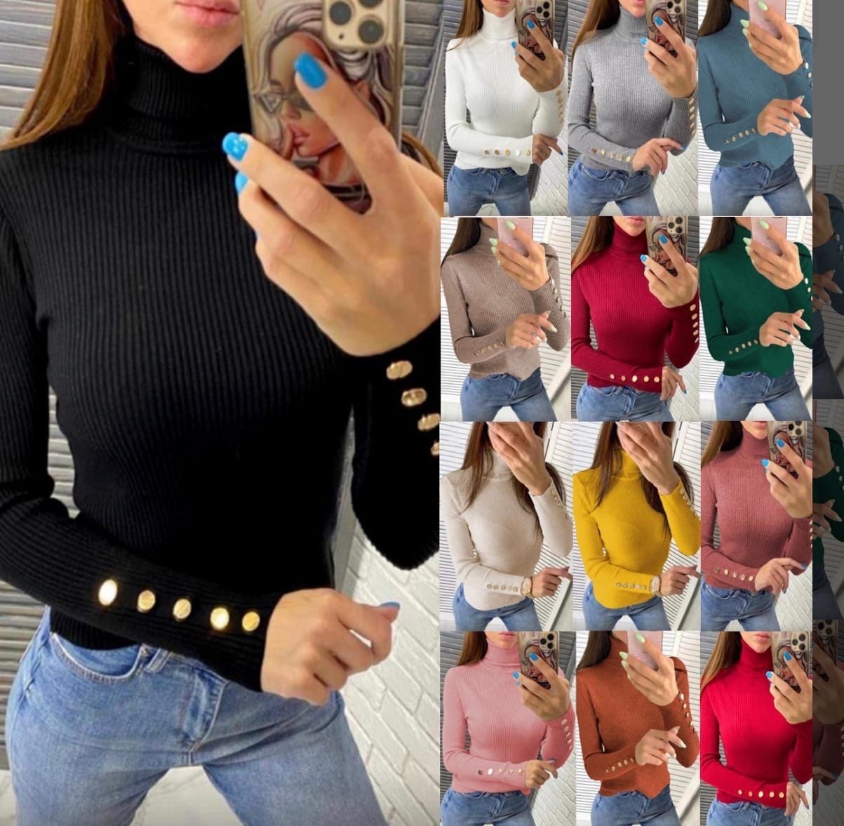 стильная кофта,водолазка с пуговицами,кофта женская,водолазка с длинный рукавом,свитер с высоким воротником