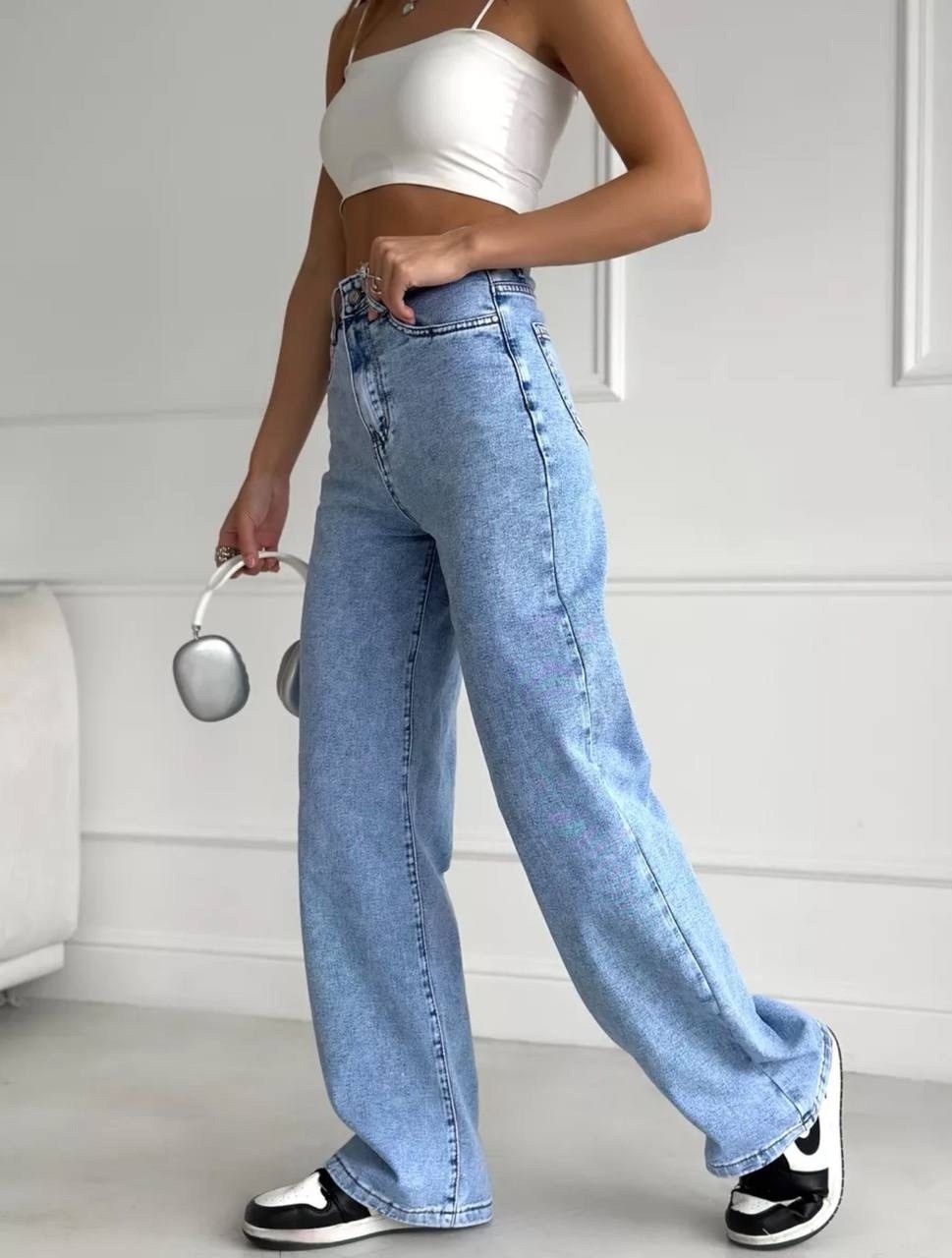 джинсы широкие,женские джинсы,женские широкие джинсы,модные джинсы,джинсы трубы голубые женские