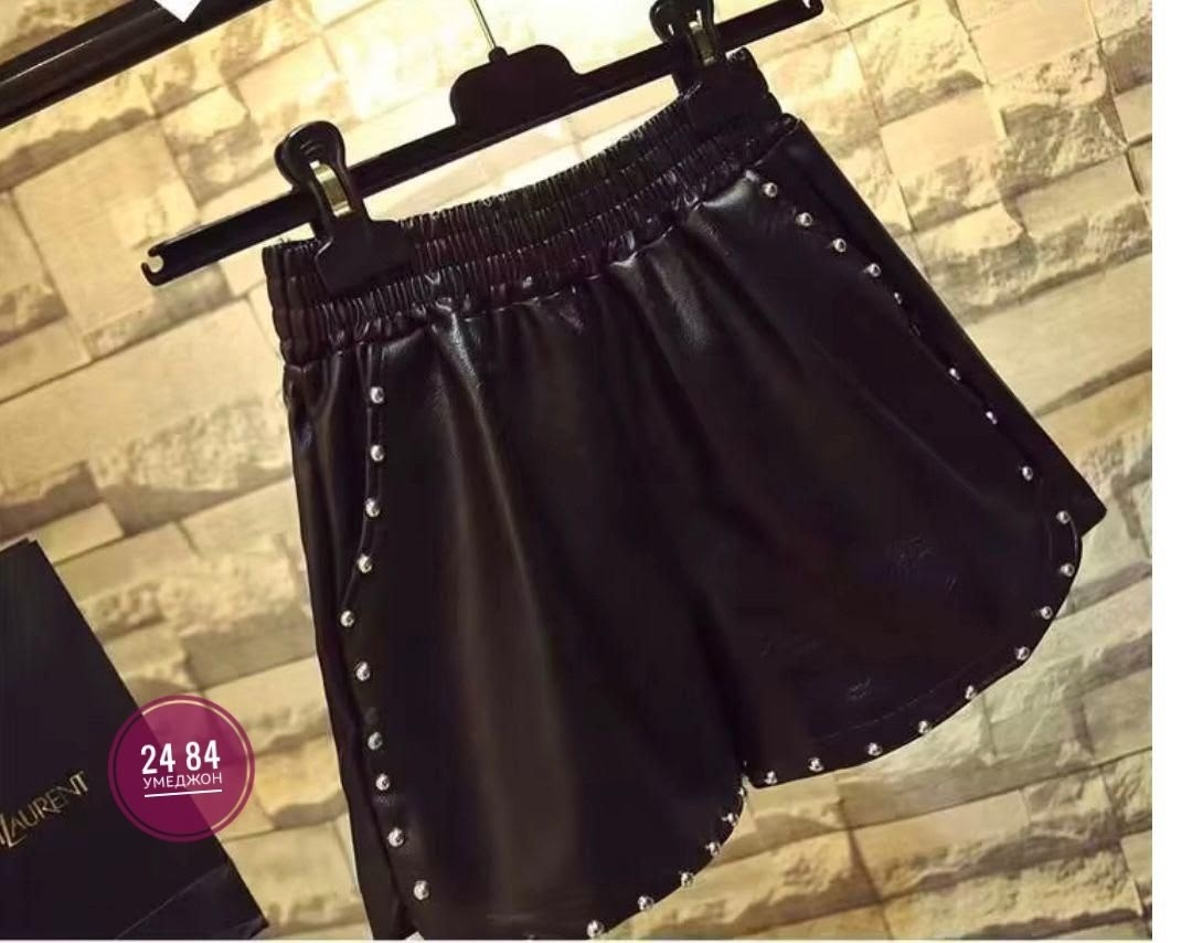 шорты кожаные,шорты женские кожаные,шорты из экокожи,женские шорты,кожаные шорты золла