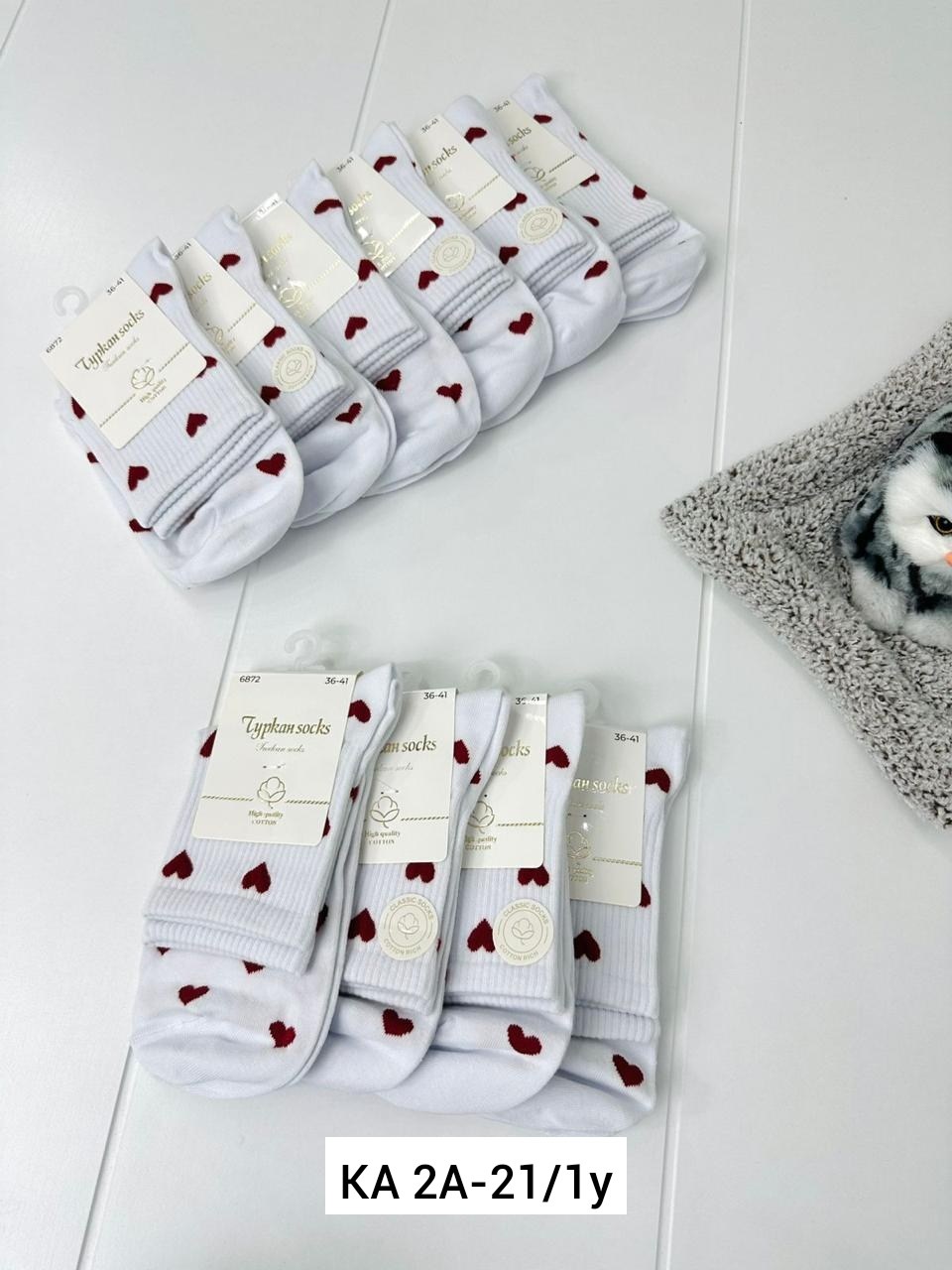 носки женские 10 пар,носки женские,носки хлопковые женские,носки женские 12 пар,носки с сердечками