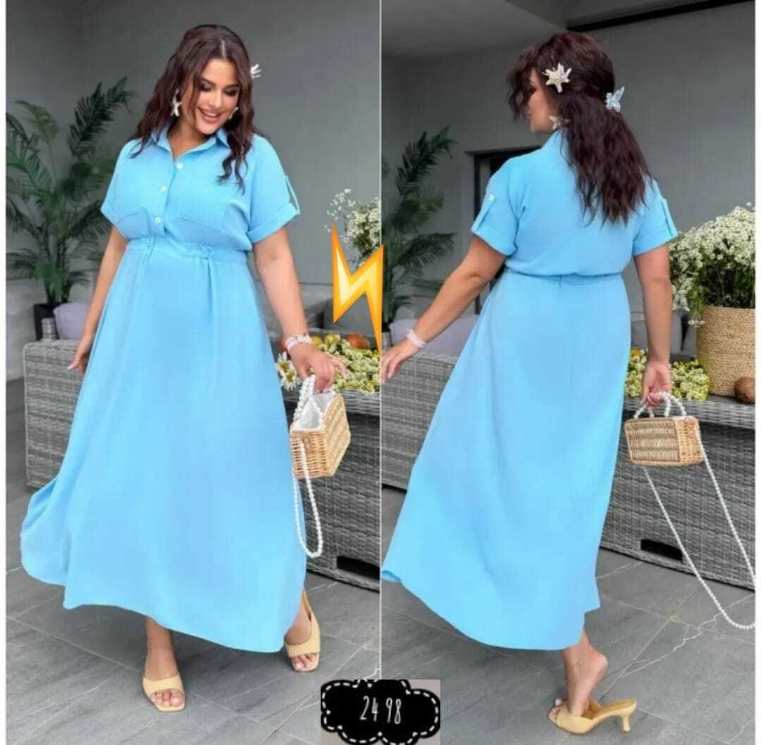 голубое платье,платье летнее,платье с поясом,летнее платье длинное,платье