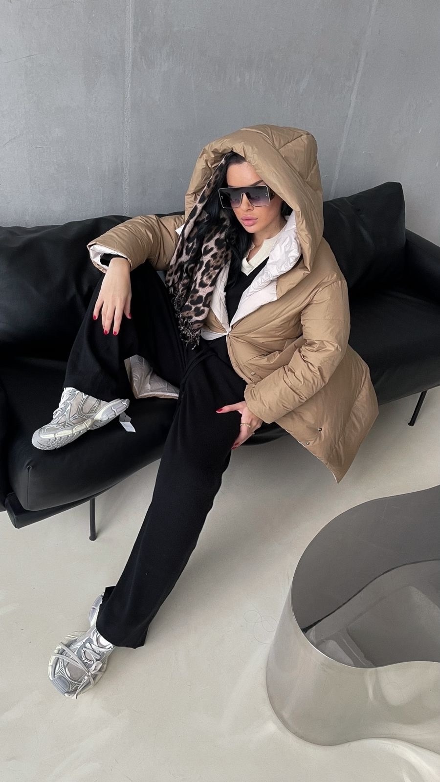 пуховик двусторонний,модные пуховики,бежевый пуховик,длинные пуховики,пуховик