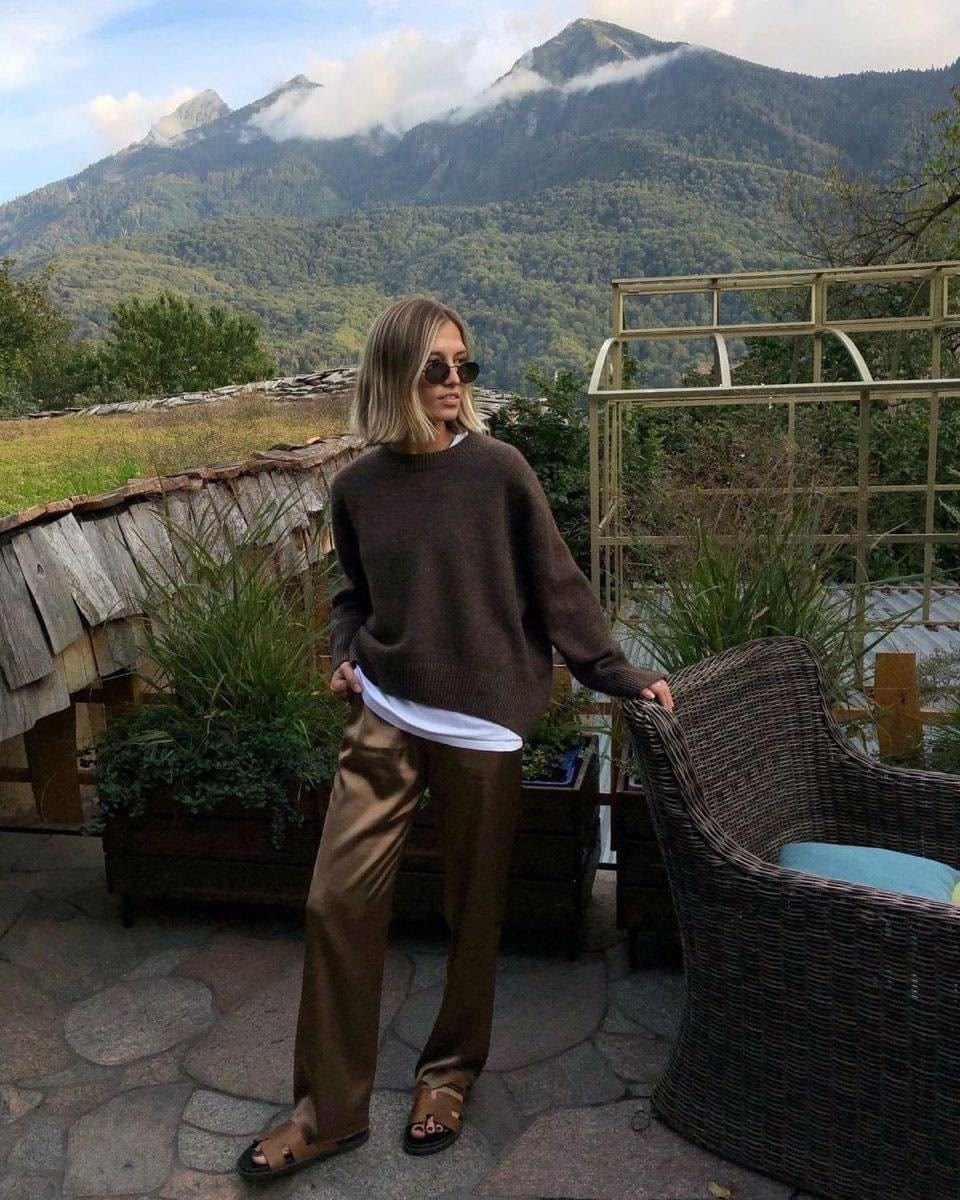 мода стиль,одежда образы,широкие брюки,модные стили