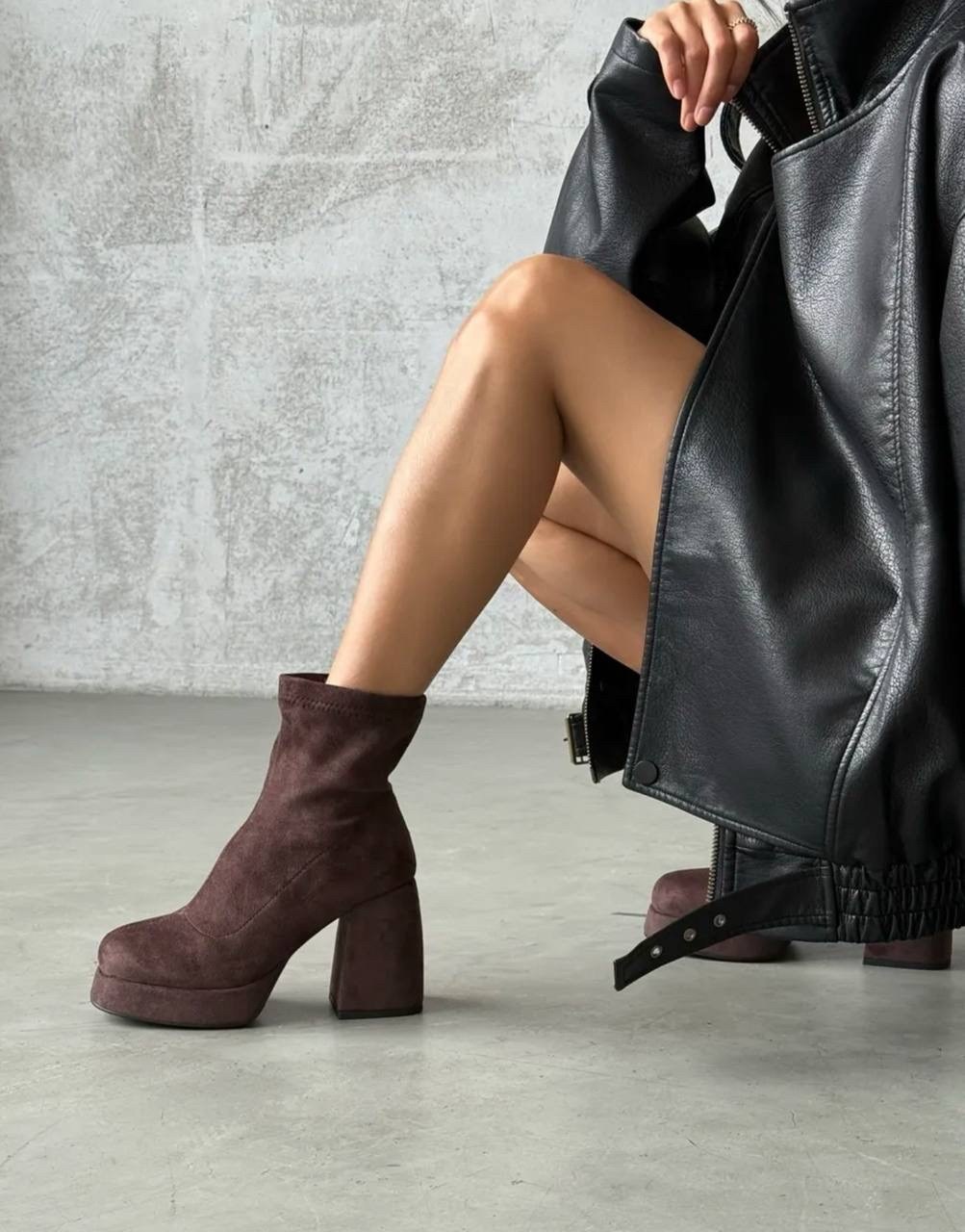 ботильоны замшевые,ботильоны женские,стильные ботильоны,женские ботильоны на платформе,замшевые ботинки