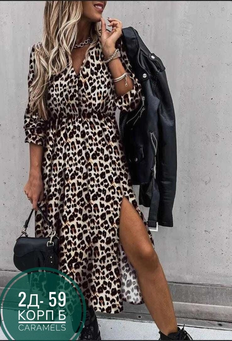 платье с леопардовым принтом,женское длинное платье с леопардовым принтом,платье женские,леопардовое платье ,модное платье