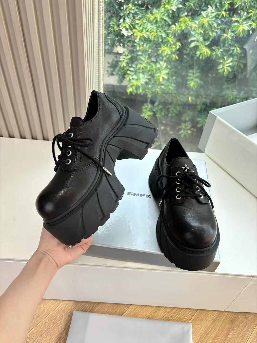 ,туфли в стиле, женская,туфли на толстой подошве,туфли женские