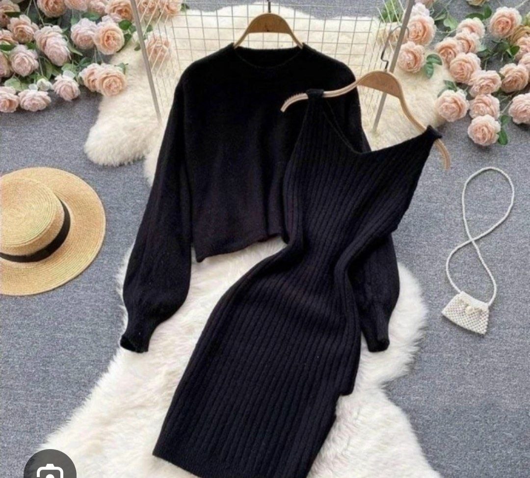 костюм двойка платье и кофта,костюм платье с кофтой,вязаные костюмы,женский вязаный костюм,костюм платье и свитер теплый