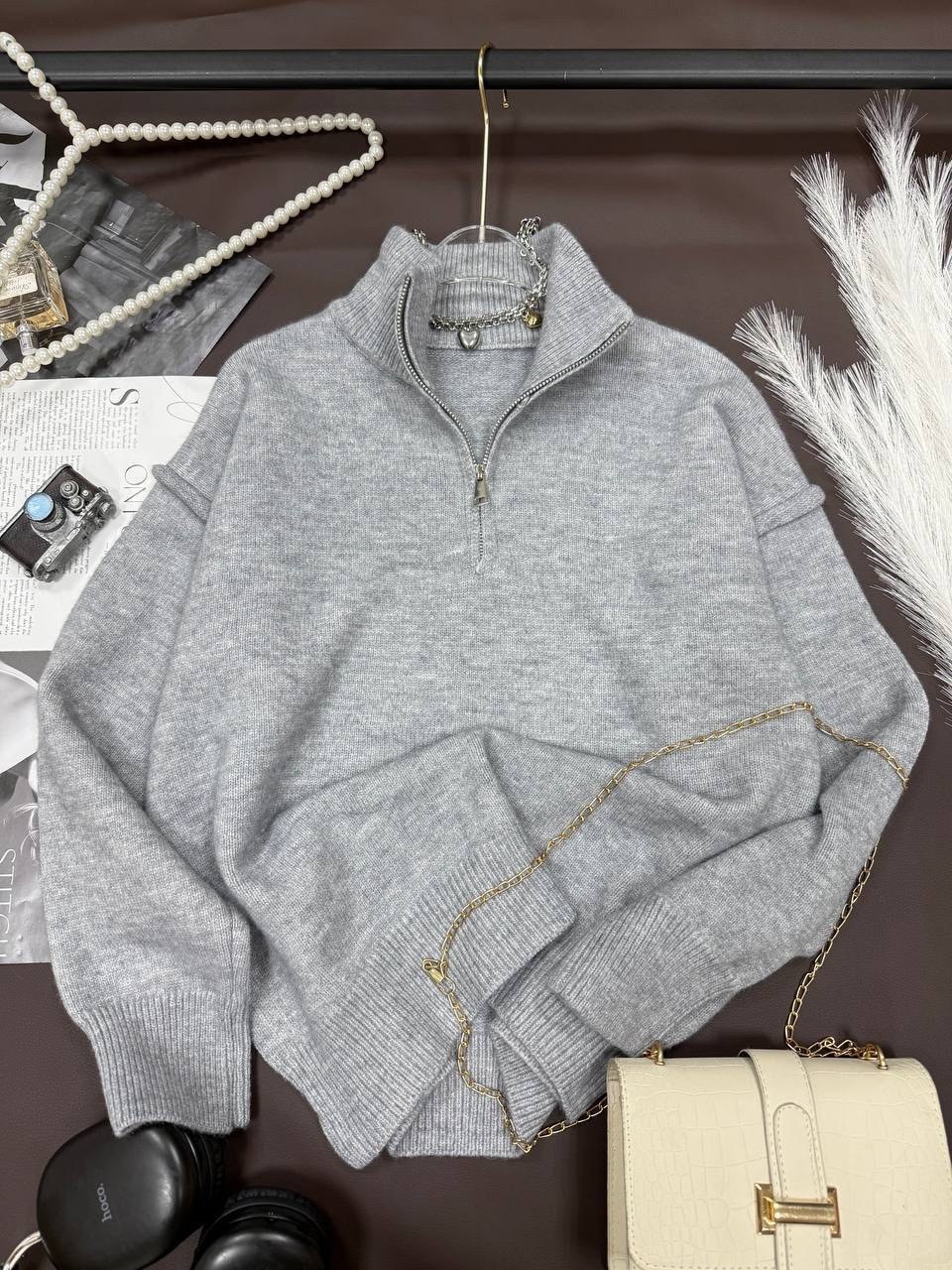 свитер с замком,кофта с замком,кофта с застежкой,свитера женские,свитер кофта оверсайз