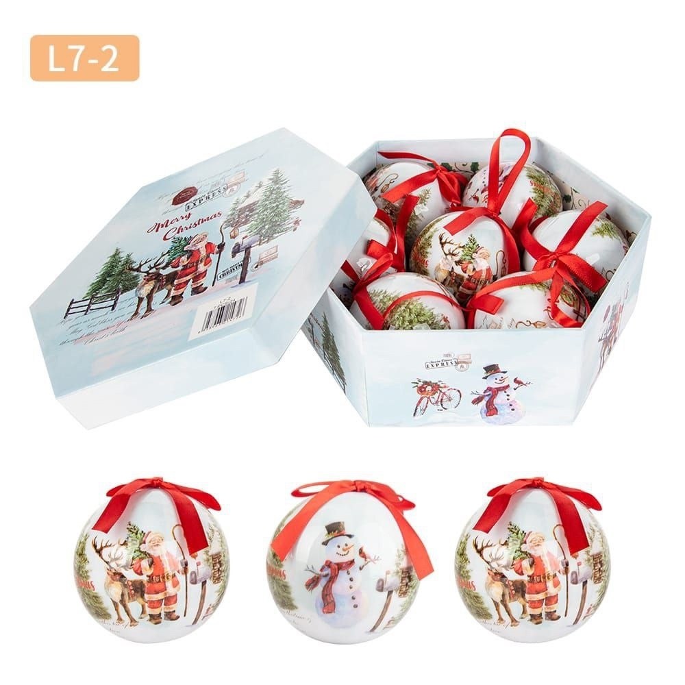 новогодний набор елочных шаров 7 шт,новогодний набор елочных шаров,набор елочных шаров,елочные шары набор новогодние,новогодний набор елочных шаров 7 штук