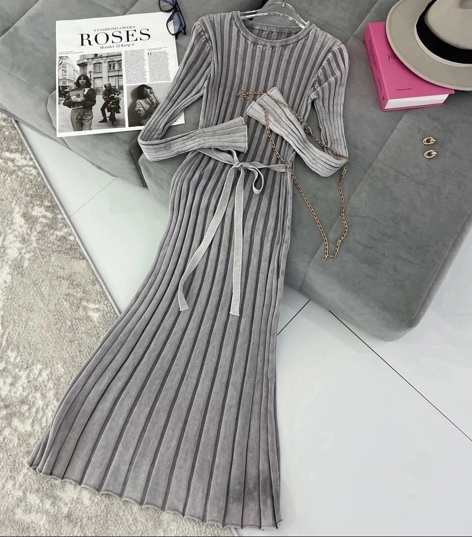 платье кашемир,длинное женское платье,женское длинное плиссированное платье,модное однотонное плиссированное платье,платье лапша