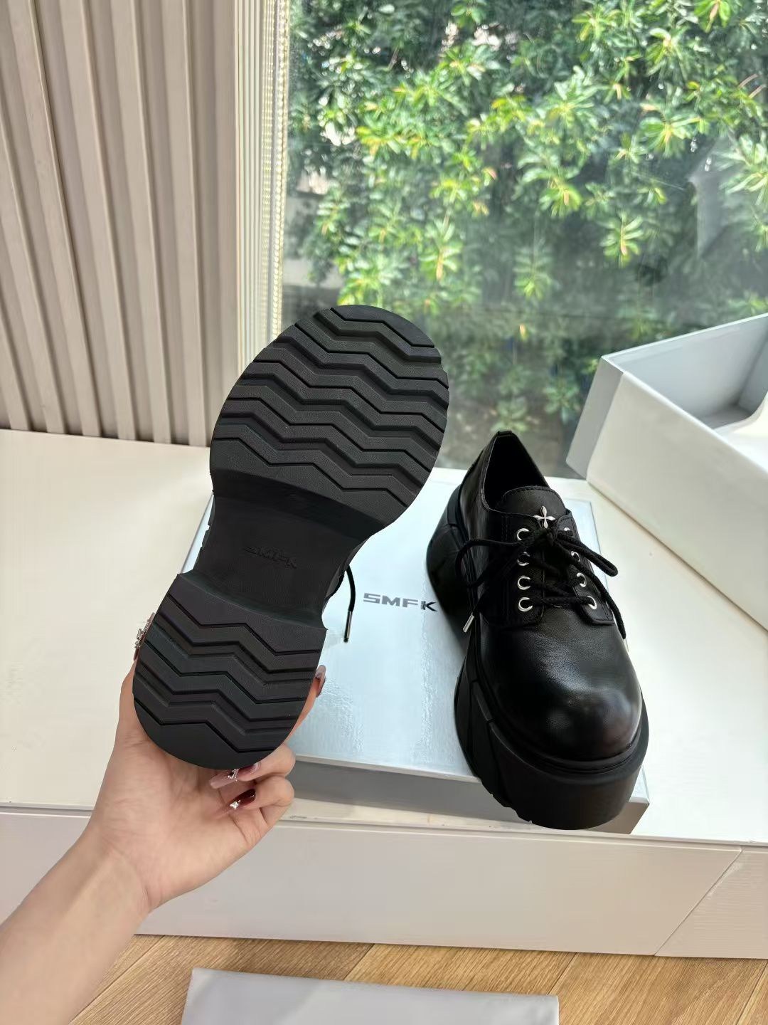 ,туфли в стиле, женская,туфли на толстой подошве,туфли женские