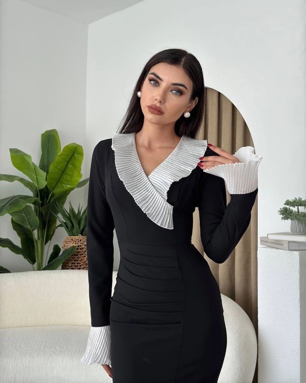 элегантное платье,стильное платье,платье трикотажное,платье миди,платье