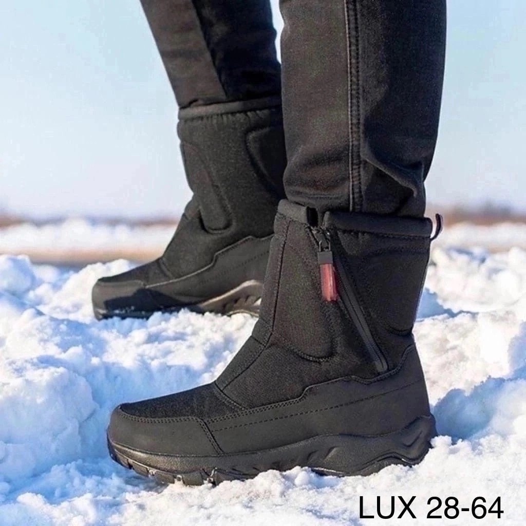 мужские дутики зимние,мужские дутики,,зимняя ,дутики зимние на молнии непромокаемые gogc