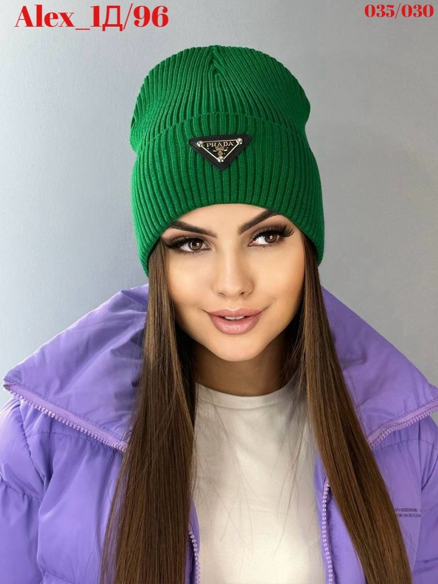 шапка прада женская,шапка женская,шапка вязаная женская,шапка бини,шапка зимняя женская