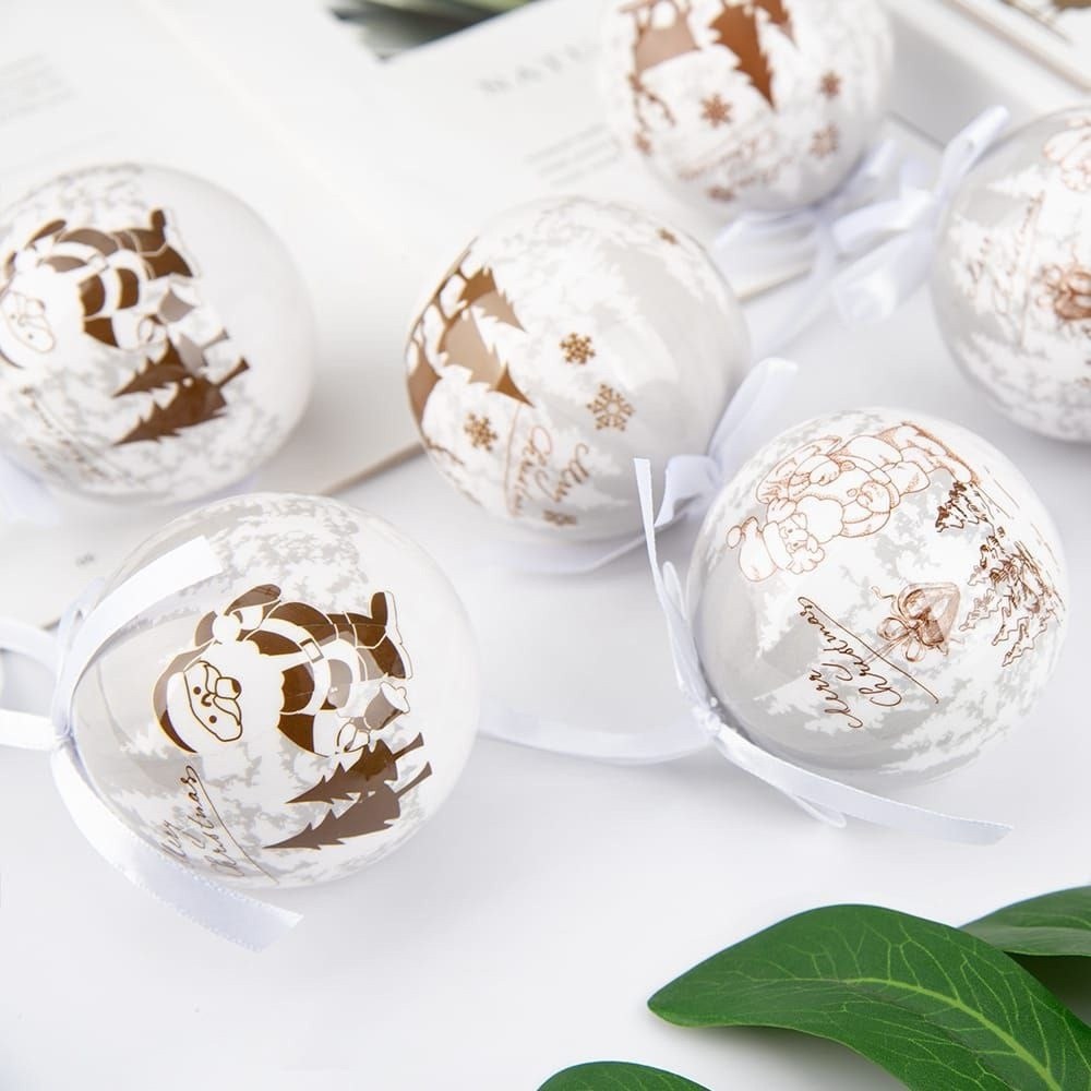 новогодний набор елочных шаров 7 шт,набор елочных шаров,набор елочных шаров в коробке,новогодний набор елочных шаров,елочные шары набор