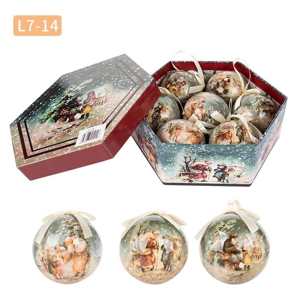 новогодний набор елочных шаров 7 шт,новогодний набор елочных шаров,набор елочных шаров,набор новогодние шары,набор елочных шариков