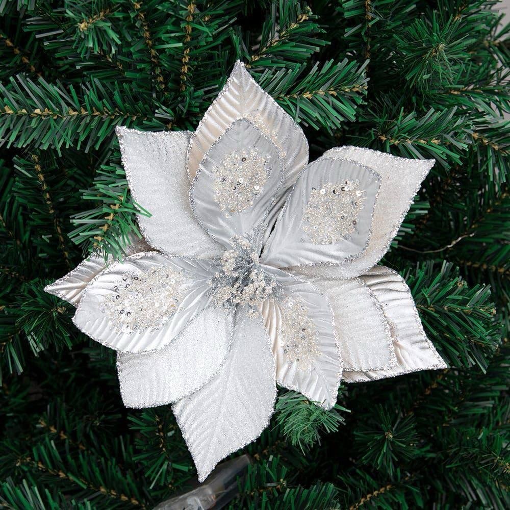 пуансеттия елочное украшение,цветок рождественский,цветок пуансеттия рождественская,украшение новогоднее,новогоднее украшение цветок