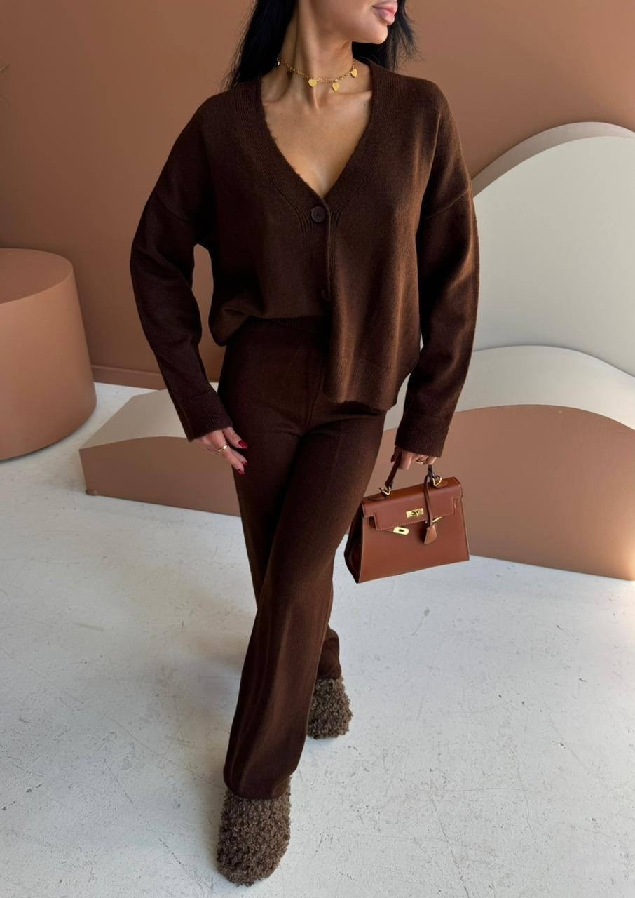 костюмы трикотажные,костюм с кардиганом,теплый костюм,костюмы классические,брючный костюм с кардиганом
