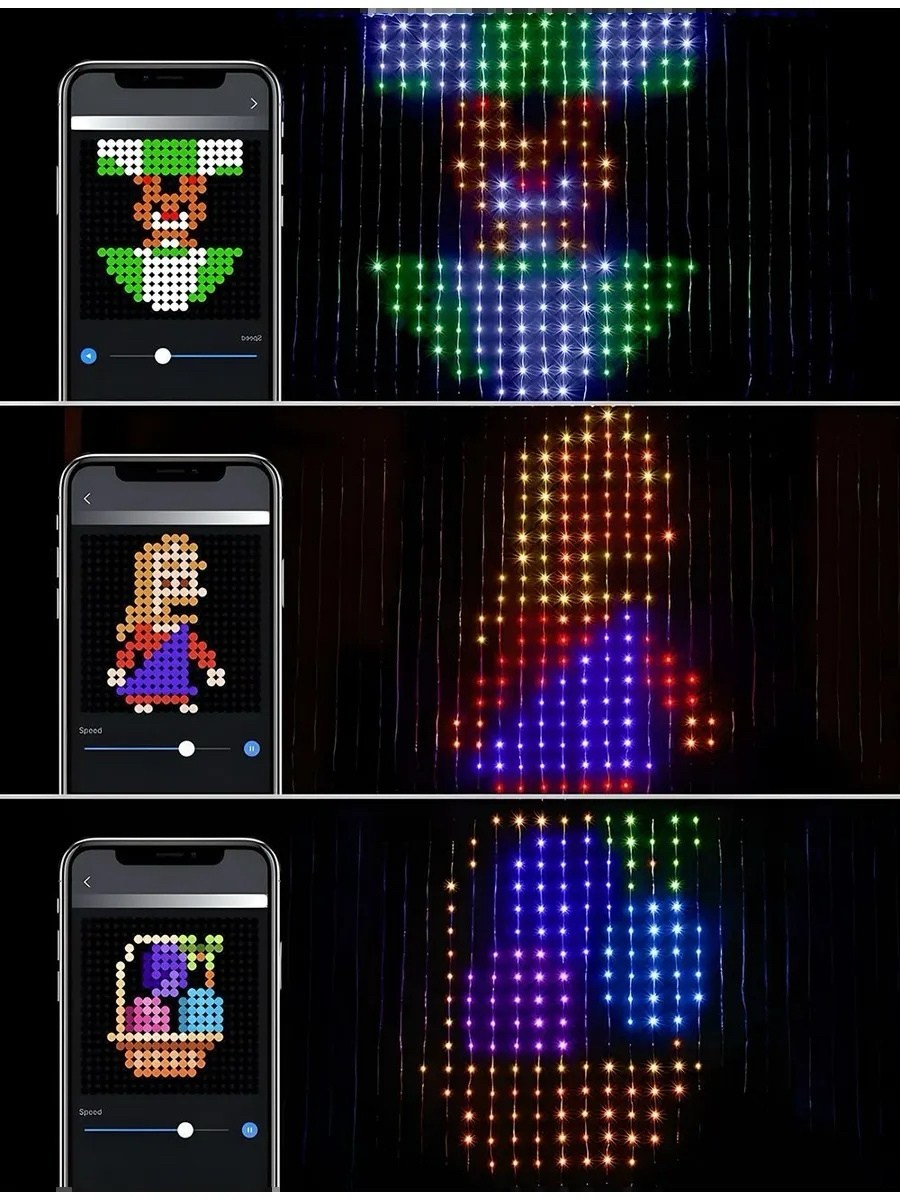 умная светодиодная,приложения светодиодный,светодиодная светильник,светодиодная rgb гирлянда,уличная светодиодная гирлянда rgb с