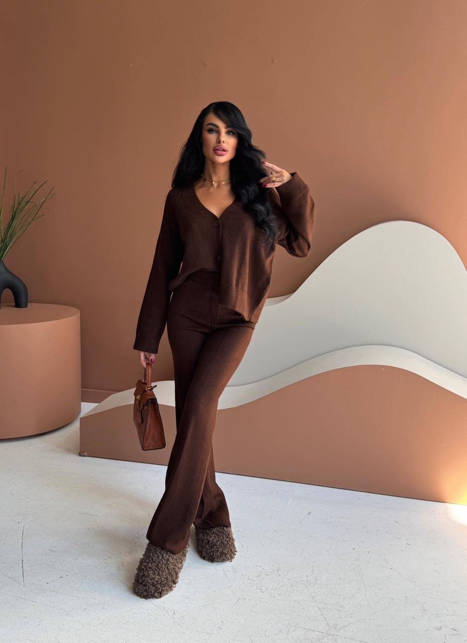 костюмы трикотажные,костюм с кардиганом,теплый костюм,костюмы классические,брючный костюм с кардиганом