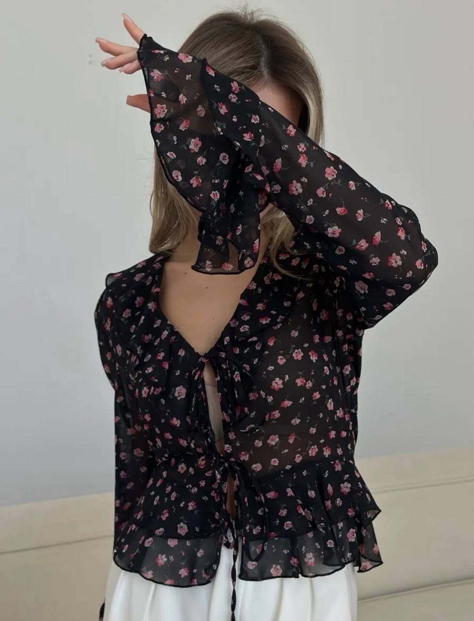 шифоновая блуза,стильная блуза,стильная блузка,шифоновая блузка,блузка с оборками