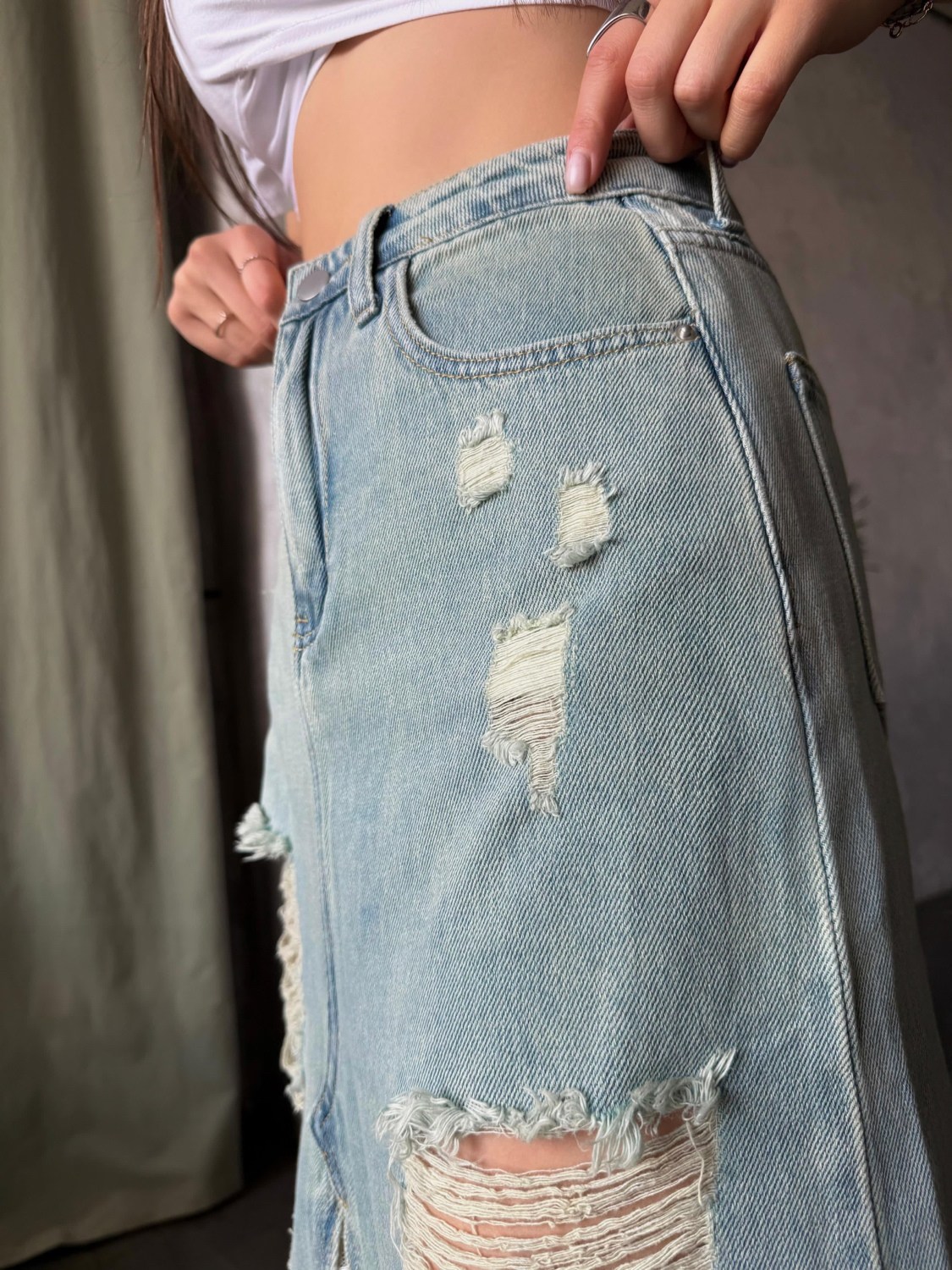 женские джинсовые юбки,джинсовая юбка,джинсовая длинная юбка,джинсовая юбка с кружевом,юбка джинсовая с разрезами