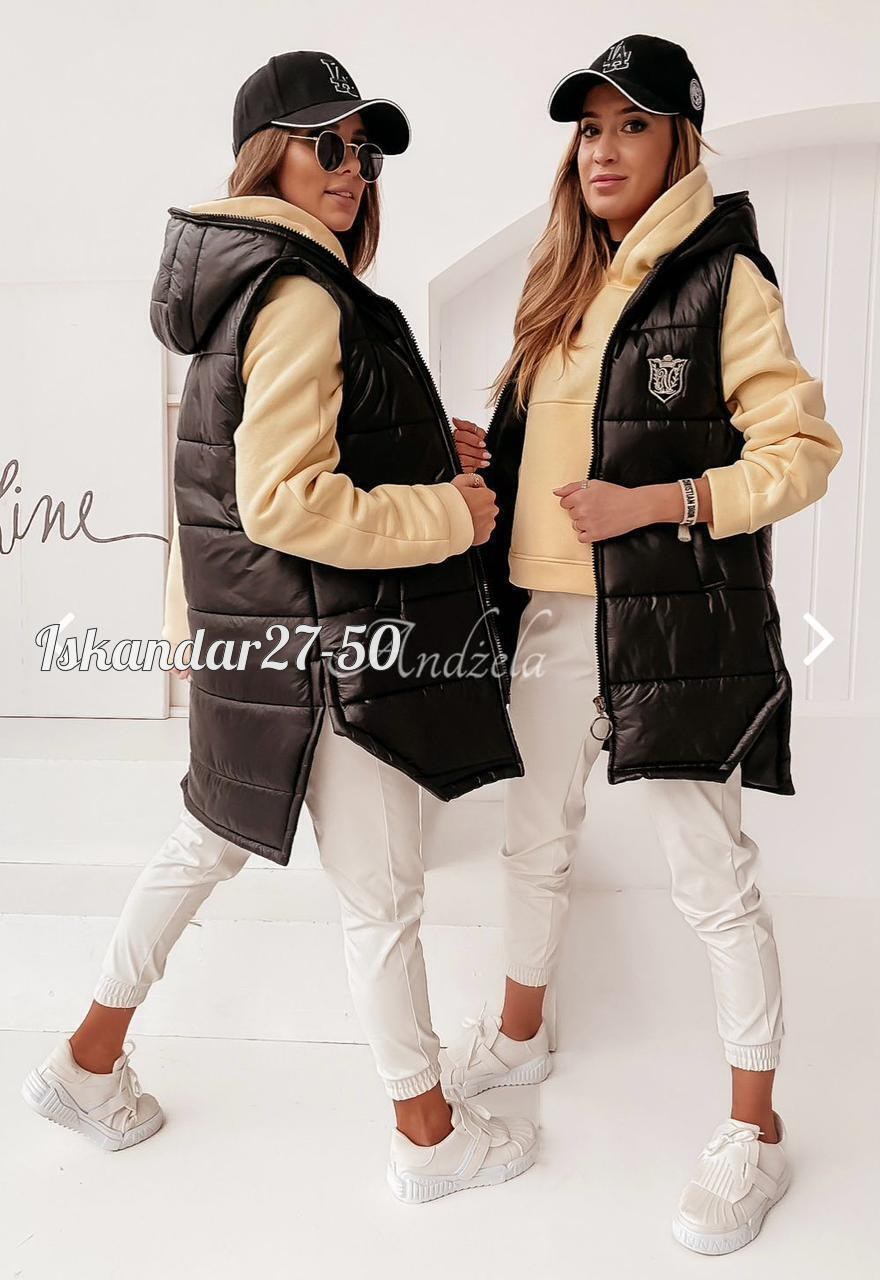 жилетка женская,демисезонная жилетка,женский жилет,стеганая жилетка женская длинная,куртка женская жилетка