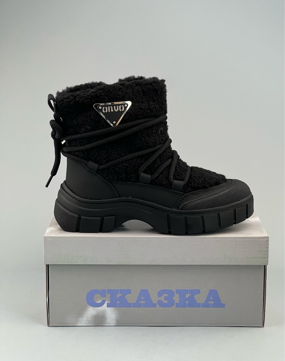 дутики prada,, женская зимняя,дутики прада женские,ботинки прада