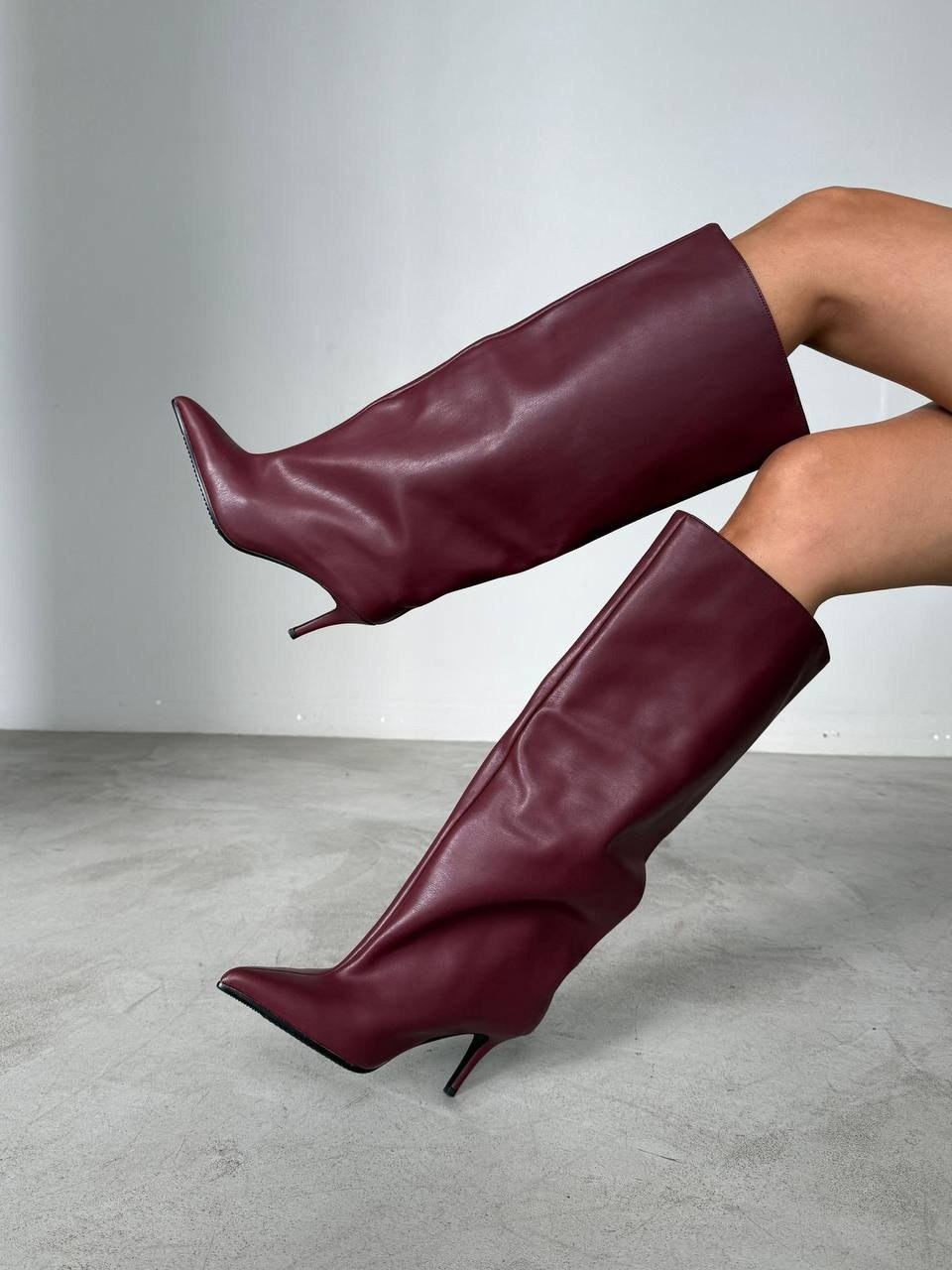 женские сапоги,высокие сапоги,модные сапоги,сапоги высокие на каблуках,бордовые сапоги