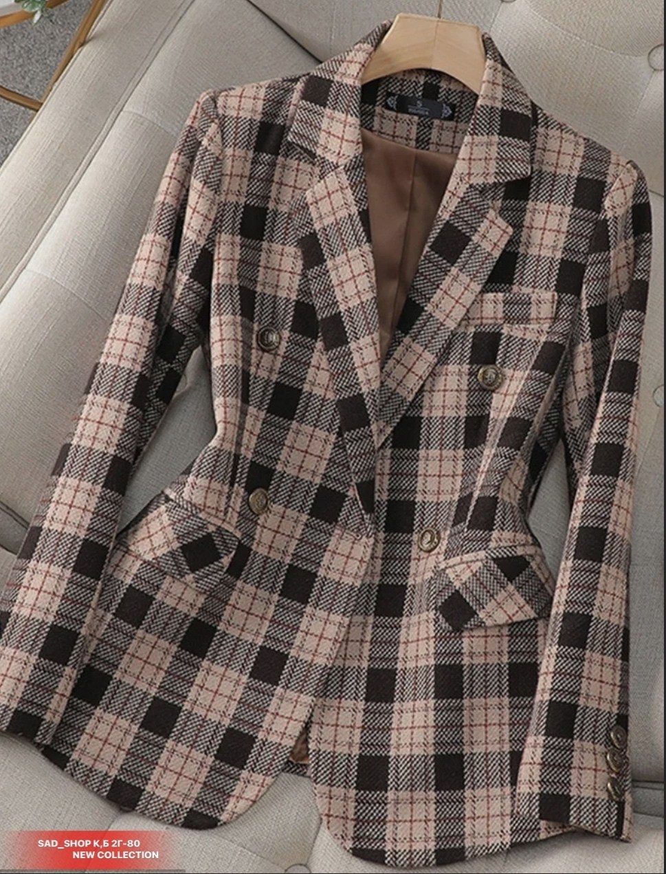 женский клетчатый пиджак,блейзер женские,женский пиджак,женский пиджак в клетку,клетчатый блейзер