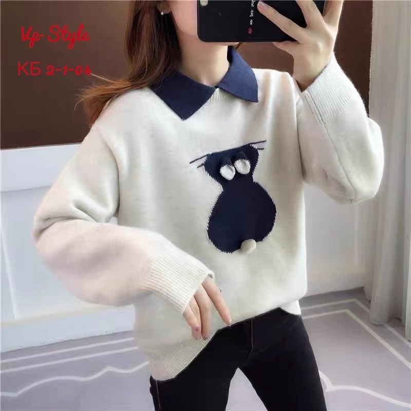 модные свитера,женский свитер,свитер с воротником,свитер с вышивкой,свитер для женщин