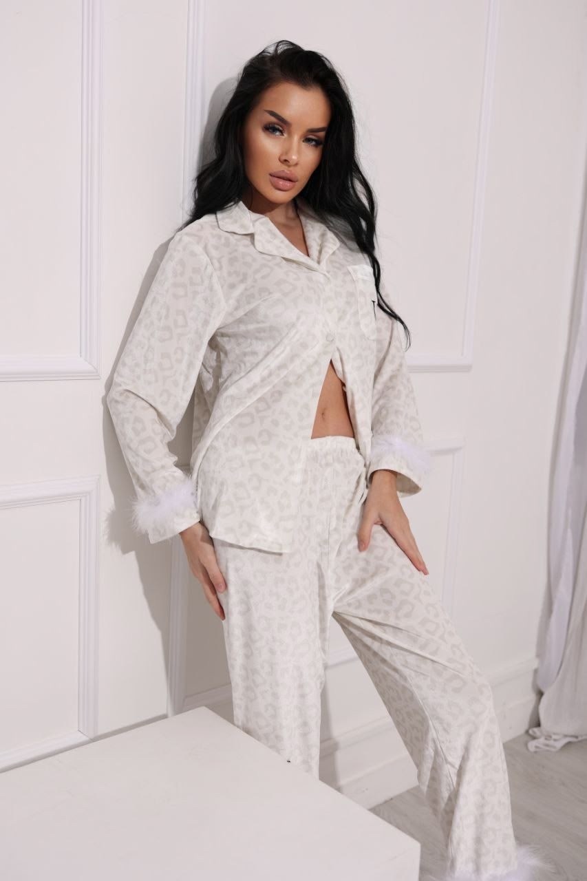 пижамы женски,пижама женская шелковая со штанами и рубашкой,шелковые пижамы,шёлковая пижама со штанами и рубашкой,шелковая пижама с рубашкой и штанами leane