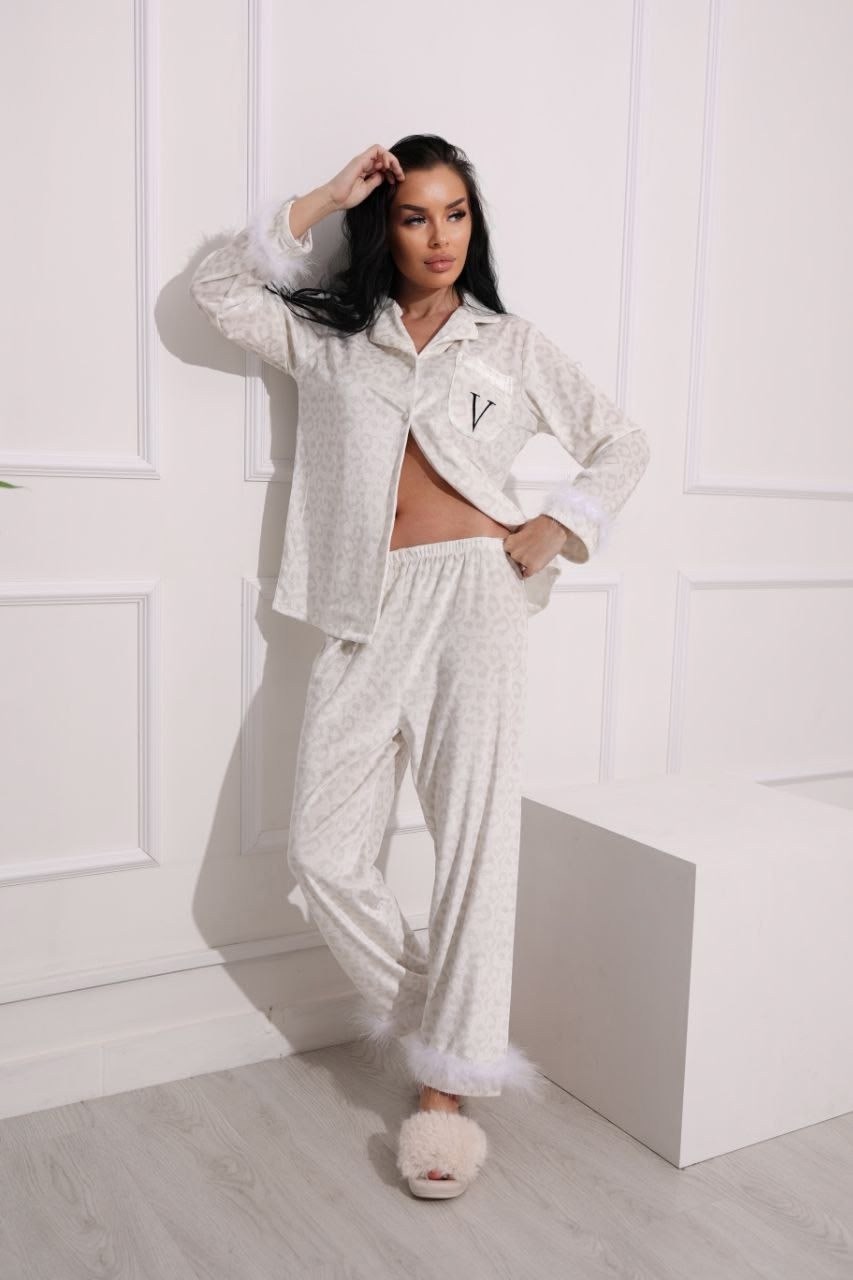 пижамы женски,пижама женская шелковая со штанами и рубашкой,шелковые пижамы,шёлковая пижама со штанами и рубашкой,шелковая пижама с рубашкой и штанами leane