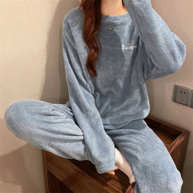 пижама теплая,женский пижама,шерстяная пижама женская,пижама розовый,пижама с совами женская